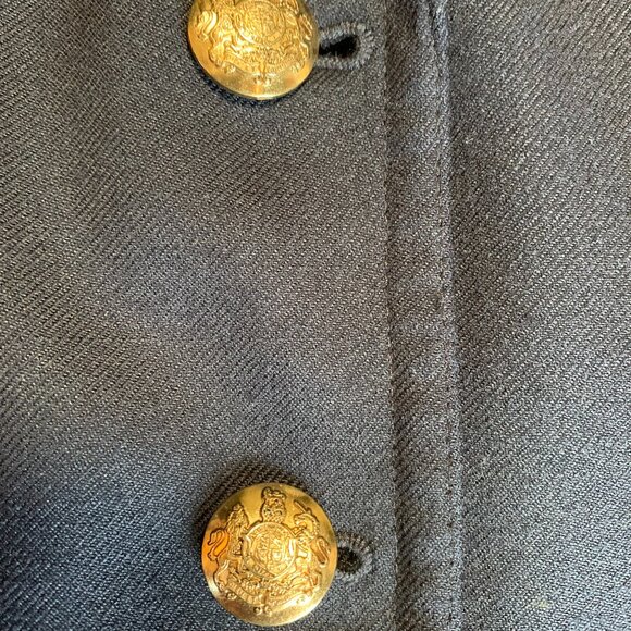 J. Crew Womens Navy Wool Blazer with Gold Buttons Size 4 - Picture 8 of 15